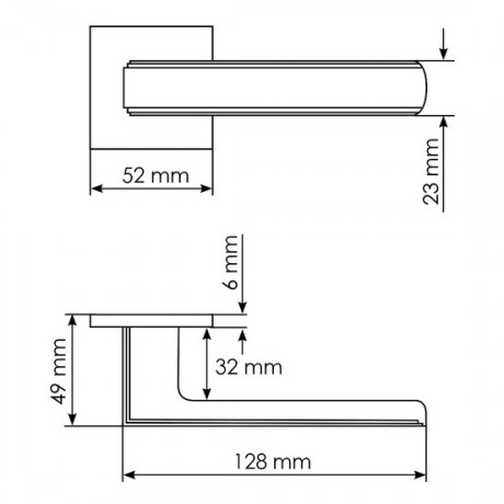 Дверная ручка Morelli STEPS S8